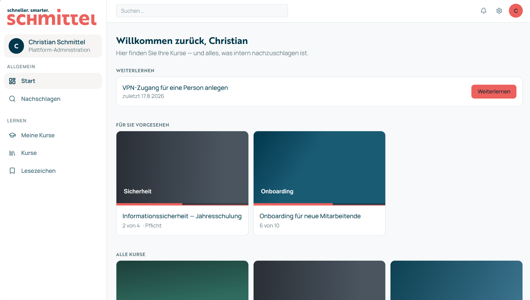 LMS course platform